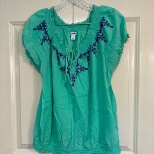 Cute banded waist summer top